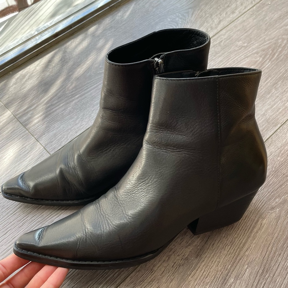 Intentionally Blank black ankle boots